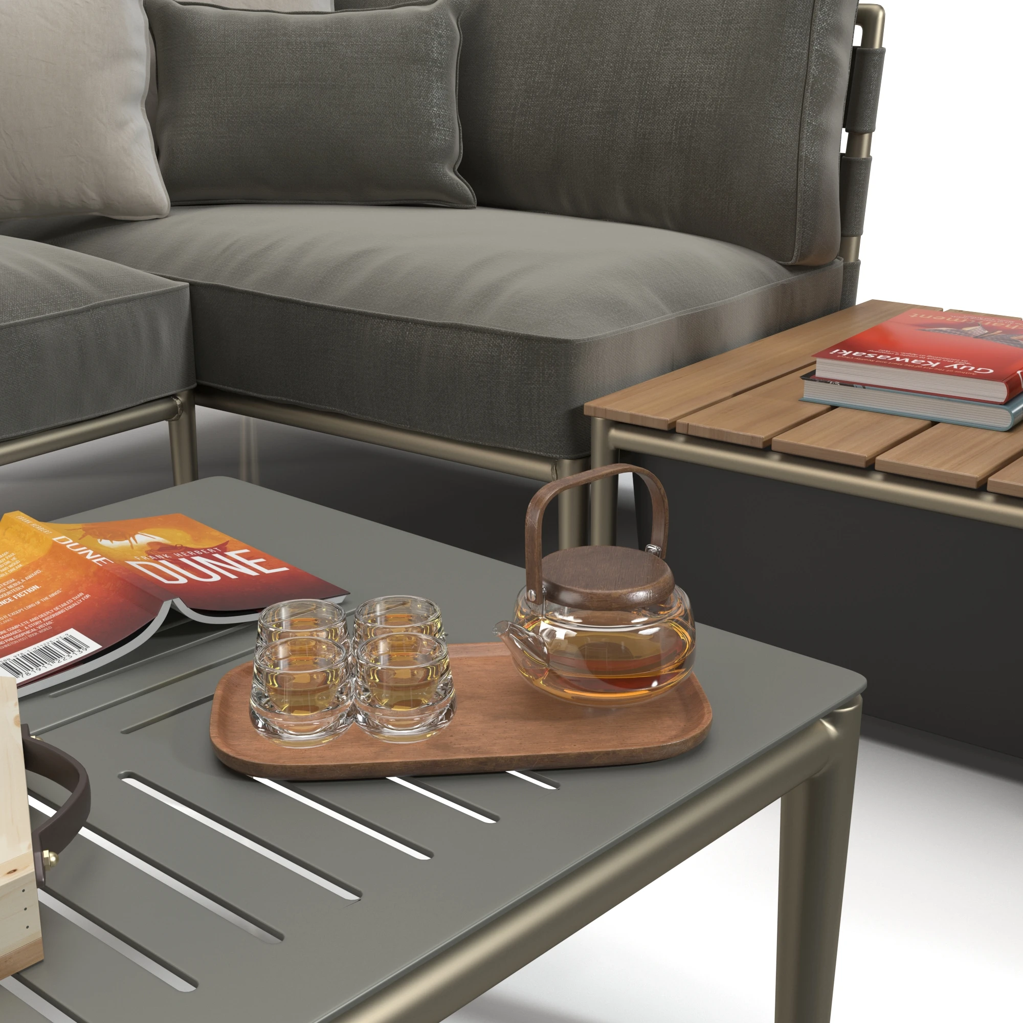 Cane Line Conic Moduler Sofa Set 3D Model_04